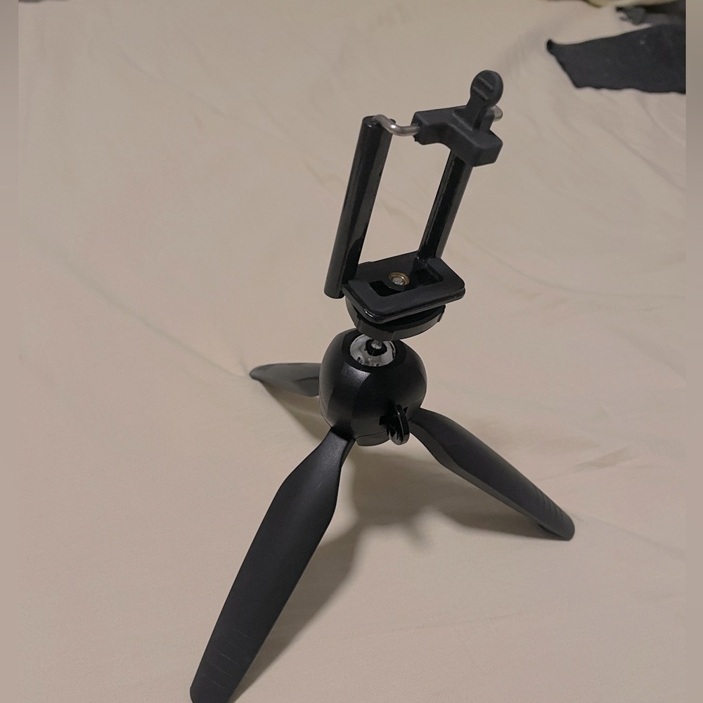 Portable Phone Tripod Stand | Adjustable Mount with Sturdy Base